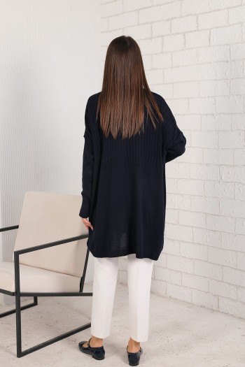 LACİVERT Basic Triko Tunik 70-2172