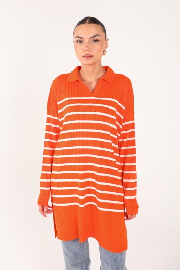 ORANJ Çizgili Triko Tunik 70-24325