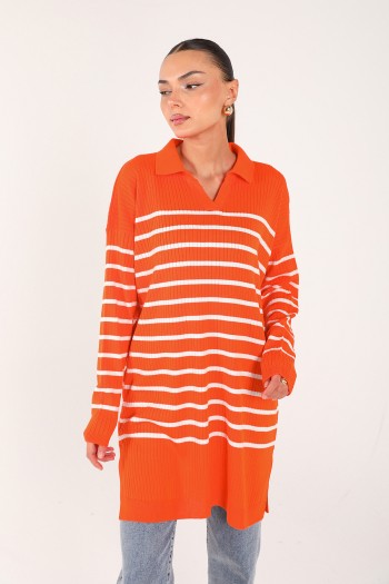 ORANJ Çizgili Triko Tunik 70-24325